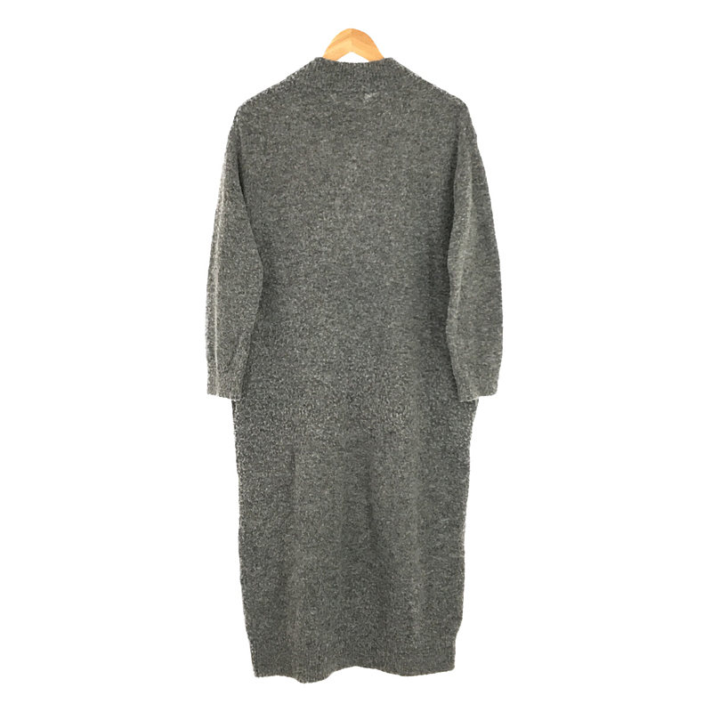 kagure / かぐれ ウール混紡 クルーネック ワンピース