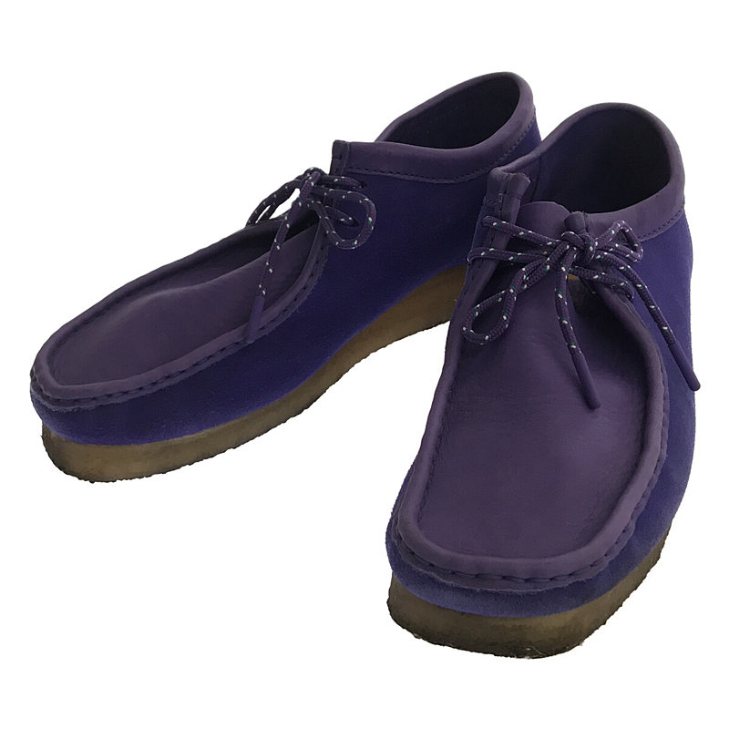 Wallabee Boots PURPLE スエード レザー 切替 レースアップ ワラビー