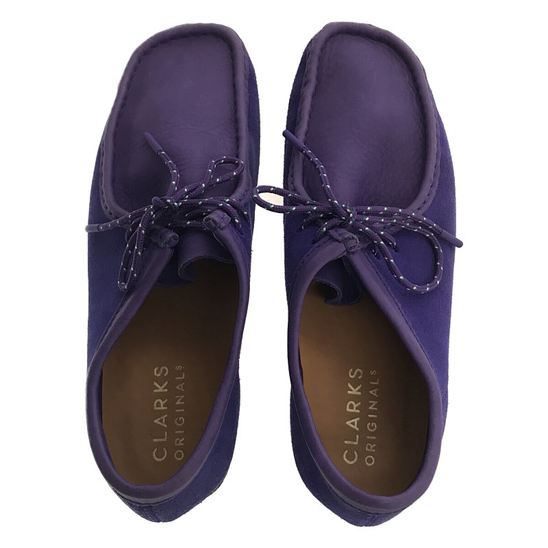 clarks / クラークス Wallabee Boots PURPLE スエード レザー 切替 レースアップ ワラビーブーツ