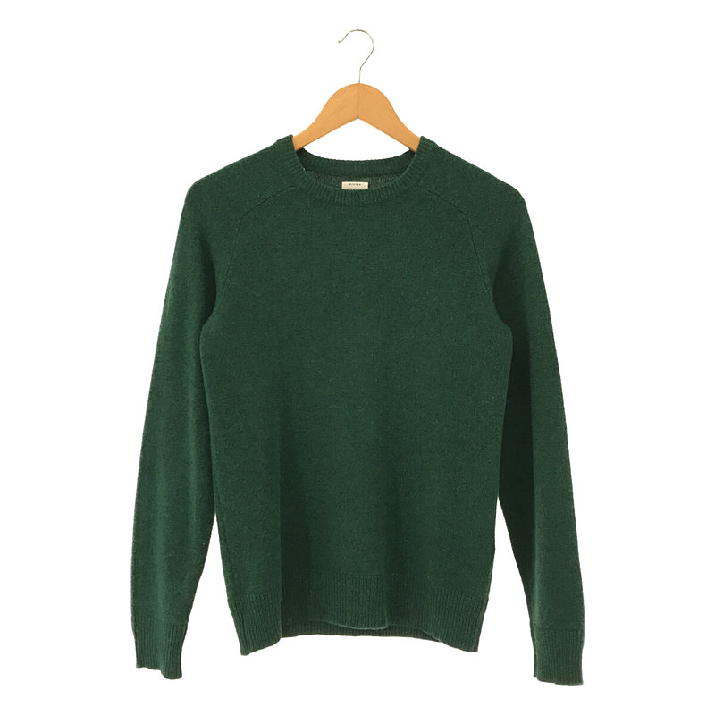 Crew Neck Knit ラムウール 7G サドルショルダー クルーネック ニット