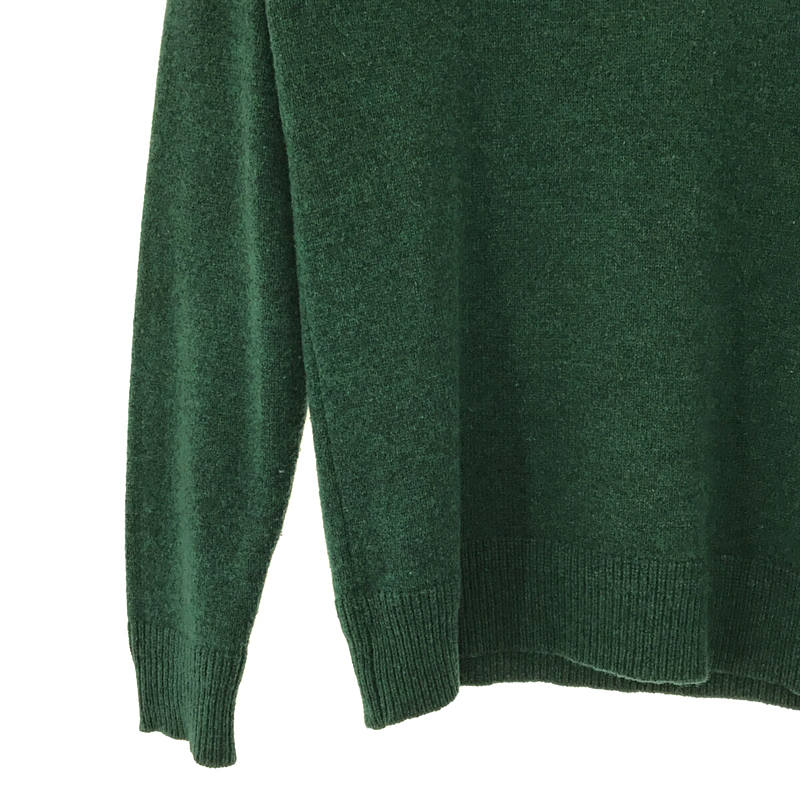 Mr.GENTLEMAN / ミスタージェントルマン Crew Neck Knit ラムウール 7G サドルショルダー クルーネック ニット