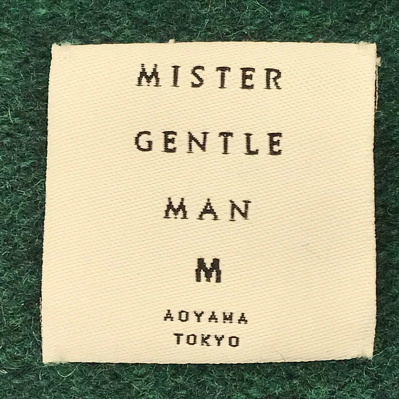 Mr.GENTLEMAN / ミスタージェントルマン Crew Neck Knit ラムウール 7G サドルショルダー クルーネック ニット