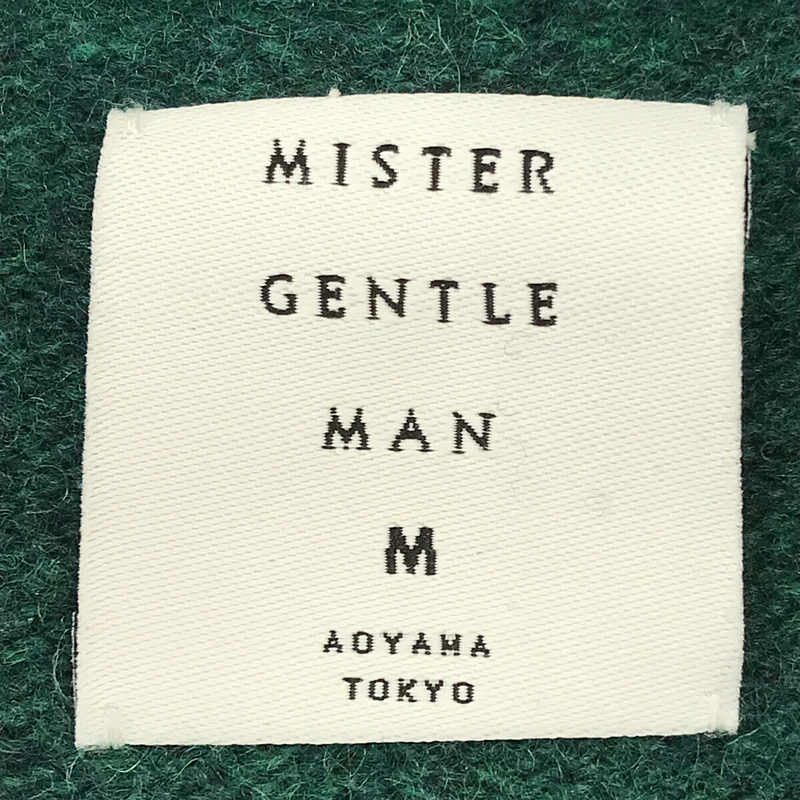 Mr.GENTLEMAN / ミスタージェントルマン Crew Neck Knit ラムウール 7G サドルショルダー クルーネック ニット