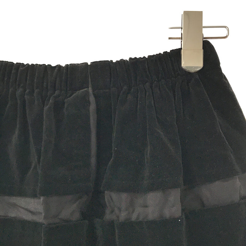robe de chambre COMME des GARCONS / ローブドシャンブルコムデギャルソン コットン ベルベット キュプラ 切替 イージー スカート