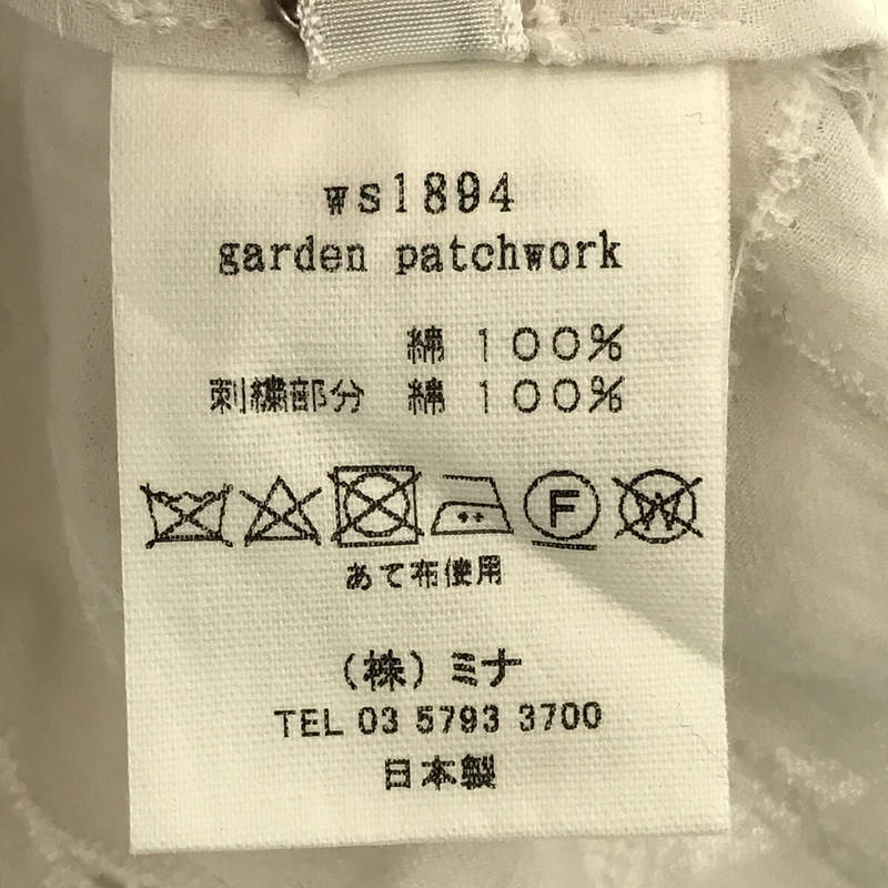 mina perhonen / ミナペルホネン コットン garden patchwork ブラウス