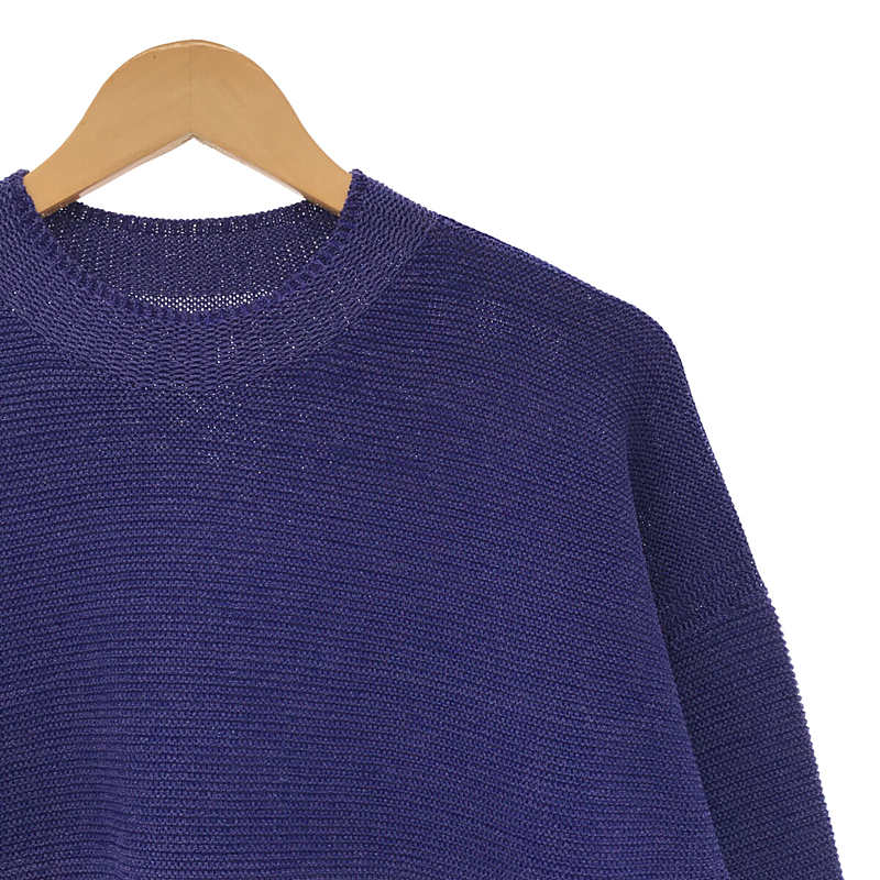 ISSEY MIYAKE / イッセイミヤケ IM MEN / アイムメン SEAMLESS WASHI KNIT ポリエステル 和紙 ミックス クルーネック ニット