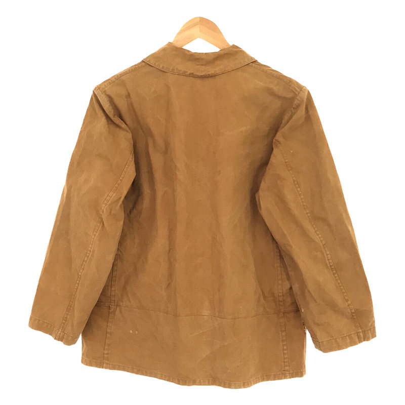 VINTAGE 推定1940s ～ 1950s L'Entremontas COUTIL DE NORMANDIE MARQUE DÉPOSÉS Hunting Jacket 動物 ハンティング