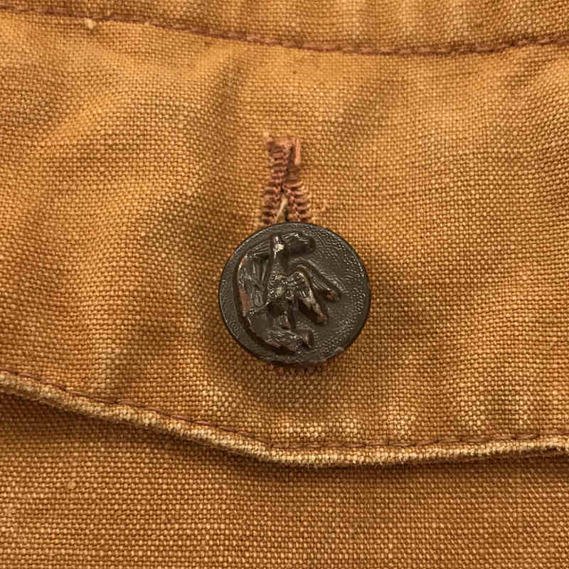 VINTAGE 推定1940s ～ 1950s L'Entremontas COUTIL DE NORMANDIE MARQUE DÉPOSÉS Hunting Jacket 動物 ハンティング