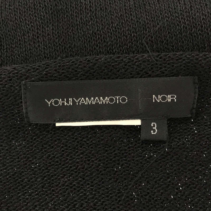 YOHJI YAMAMOTO +NOIR / ヨウジヤマモトプリュスノアール クルーネック ニット カーディガン