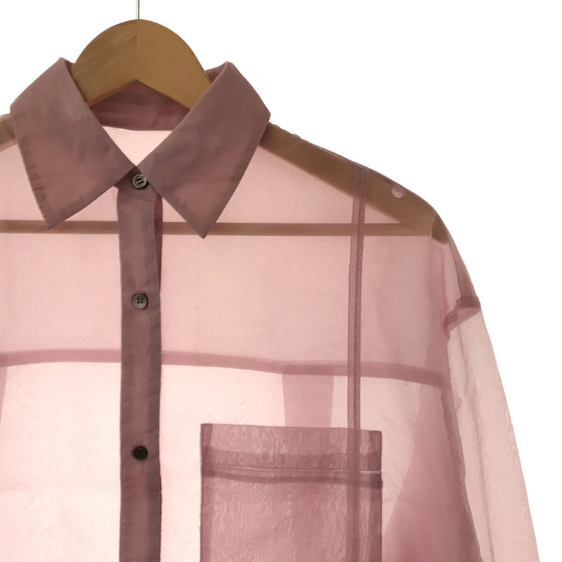 Maison Special / メゾンスペシャル オーバー シアー シャツ