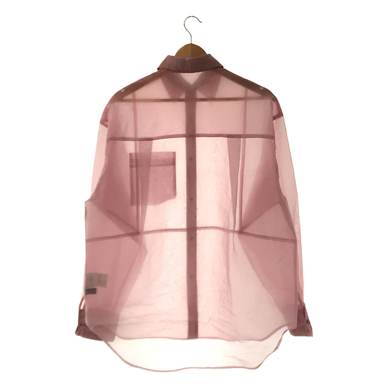 Maison Special / メゾンスペシャル オーバー シアー シャツ