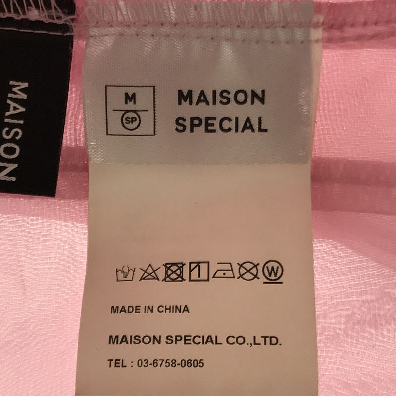 Maison Special / メゾンスペシャル オーバー シアー シャツ