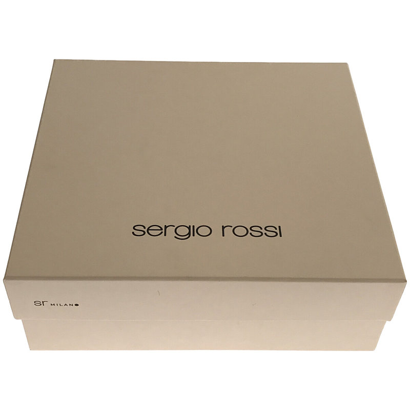 sergio rossi / セルジオロッシ エナメル レザー アンクルストラップ ハイヒール サンダル 箱付き
