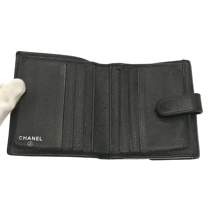 CHANEL / シャネル バタフライカメリア ココマーク 2つ折り財布