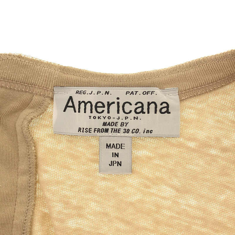 Americana / アメリカーナ バックボタンTシャツ