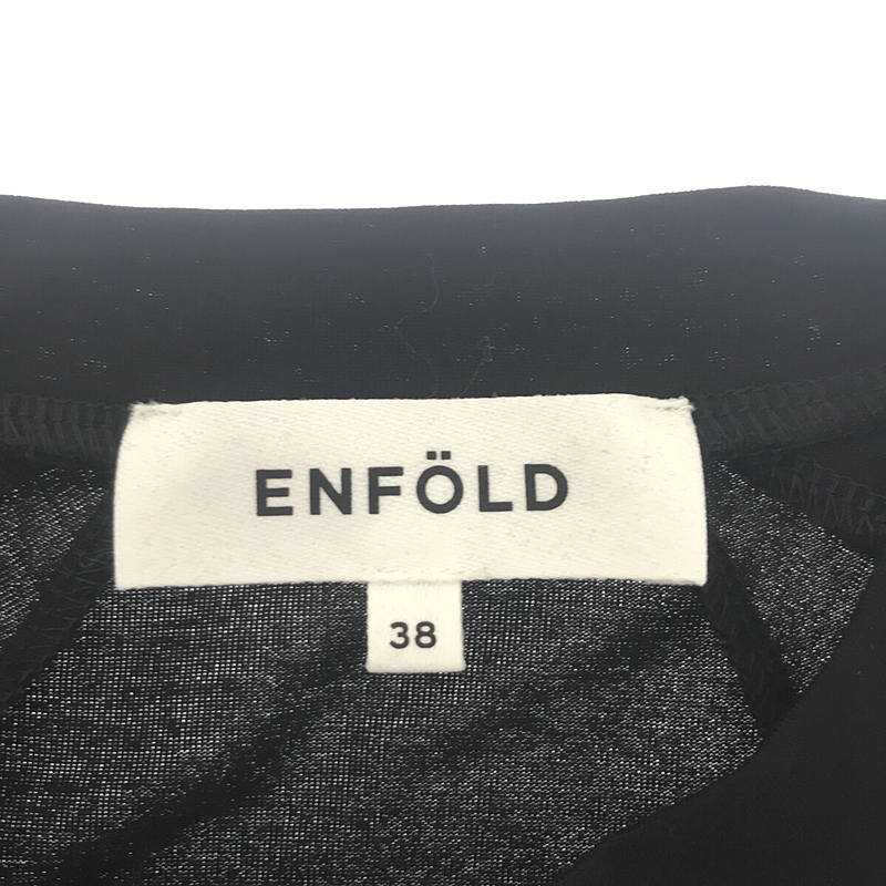ENFOLD / エンフォルド FLOWER-SLEEVE PULLOVER Tシャツ