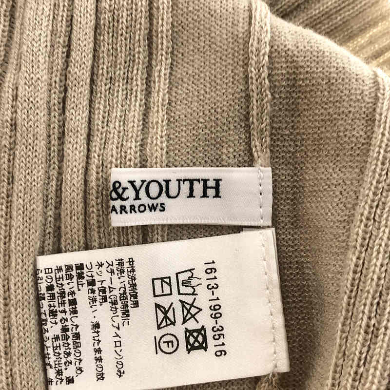 BEAUTY&YOUTH / ビューティーアンドユース リブ カラーニット