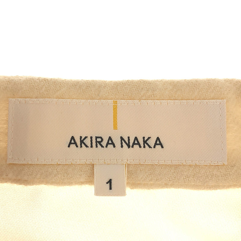 AKIRANAKA / アキラナカ 異素材切替 プルオーバーシャツ