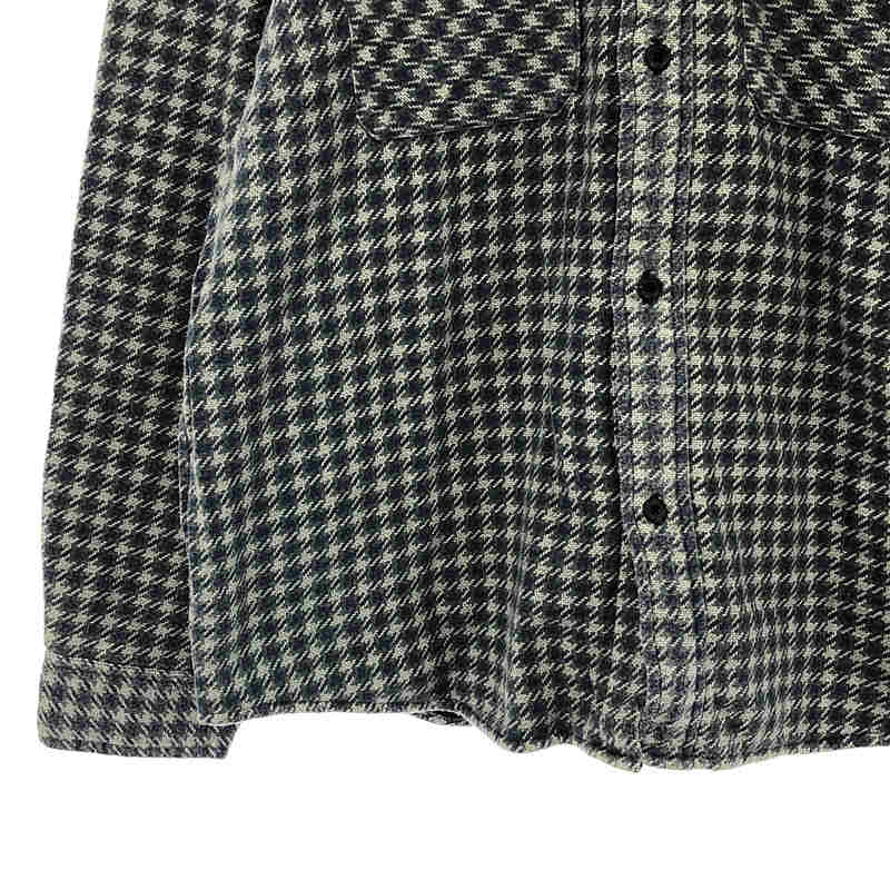 SUPREME / シュプリーム Houndstooth Flannel Hooded Shirt / フランネル サーマル パーカー シャツ