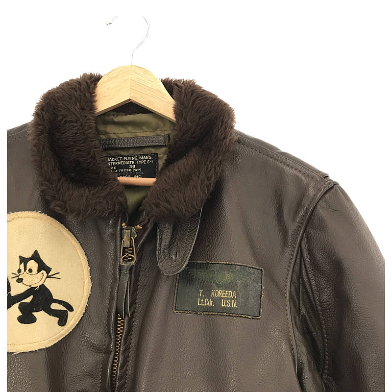 VINTAGE / ヴィンテージ古着 60s U.S.NAVY アメリカ軍 G-1 ワッペン レザー フライトジャケット