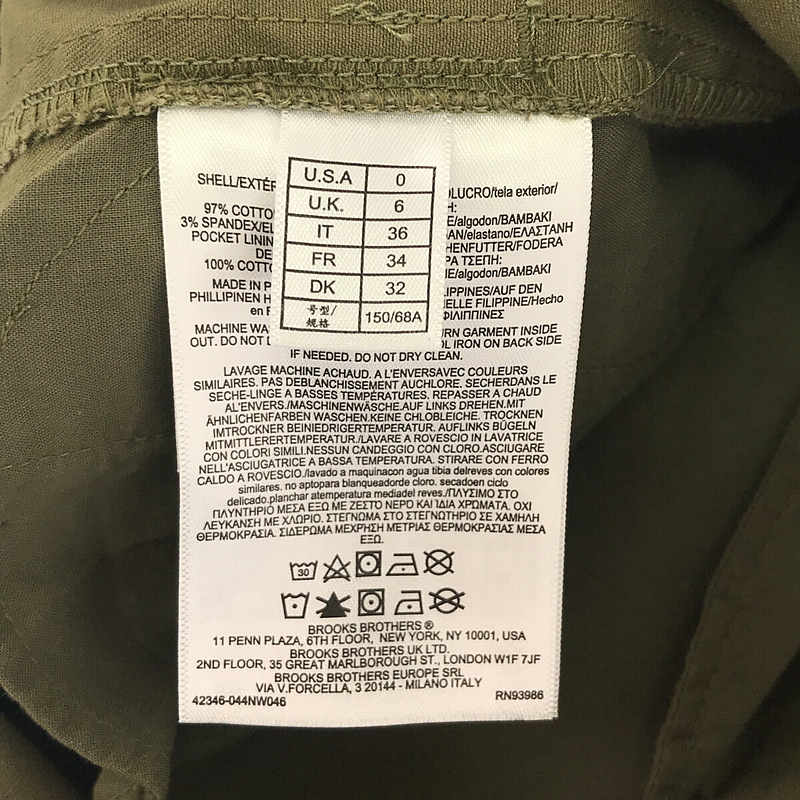 BROOKS BROTHERS / ブルックスブラザーズ コットン ミリタリー シャツワンピース