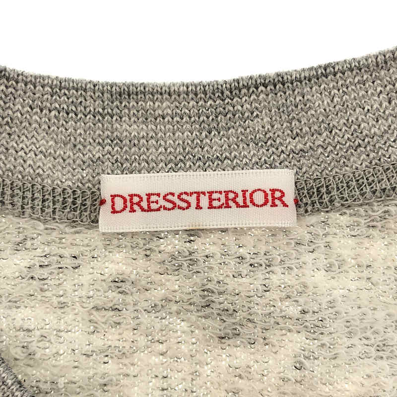 DRESSTERIOR / ドレステリア リネン裏毛半袖プルオーバー カットソー