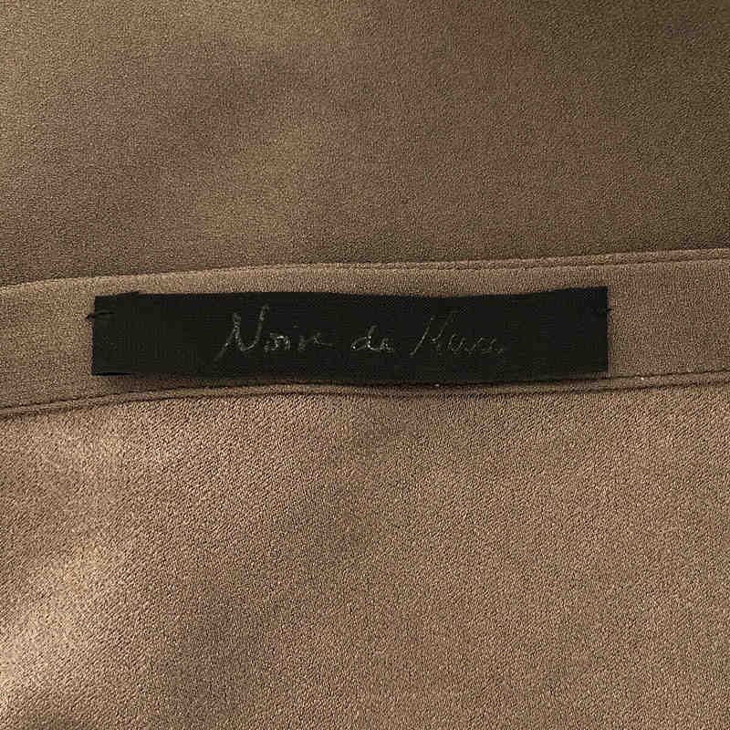 Deuxieme Classe / ドゥーズィエムクラス Noire Back Satin Vネックロングワンピース