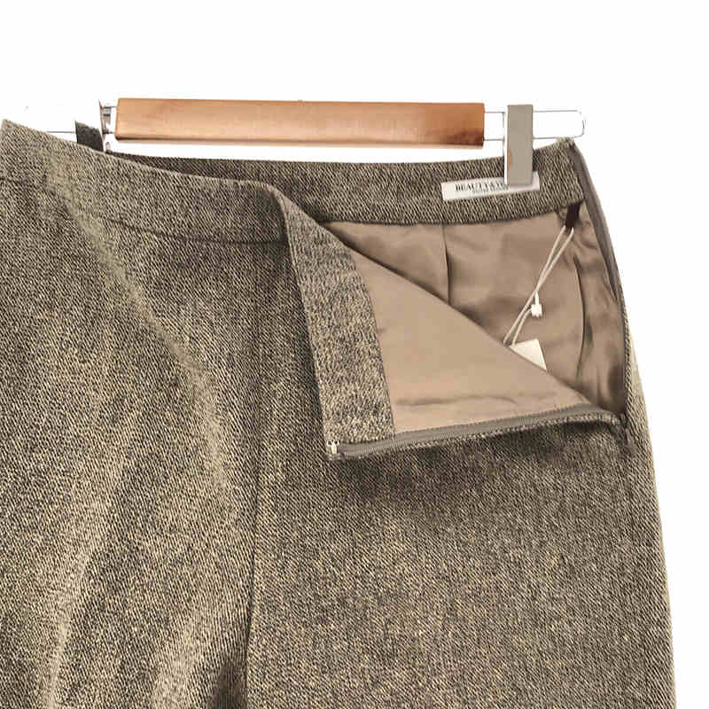 BEAUTY&YOUTH / ビューティーアンドユース ミックスツイード フレア パンツ