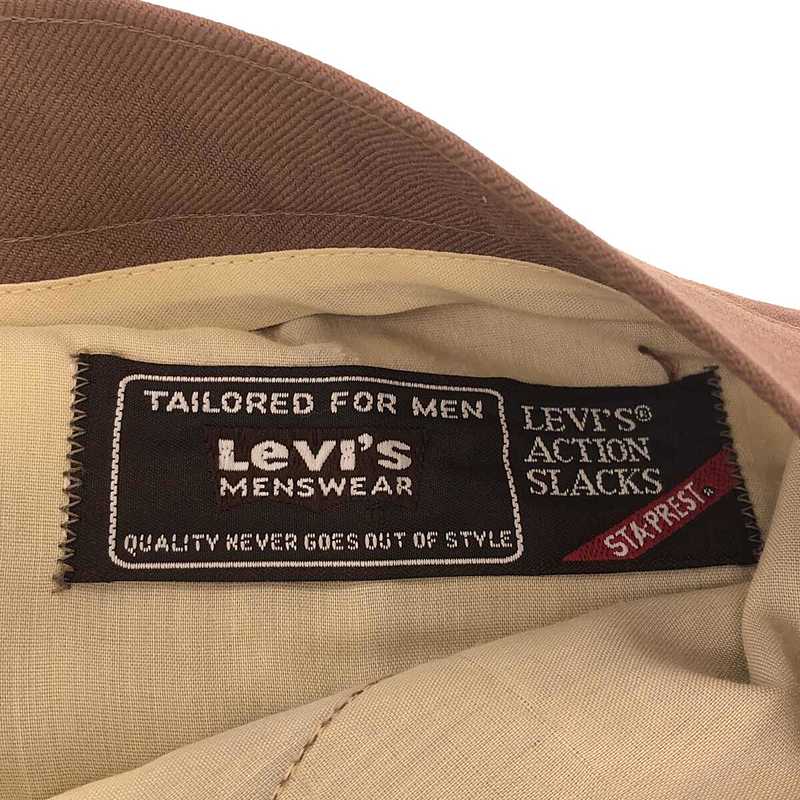 Levi's / リーバイス 1980s〜 vintage STA-PREST Action Slacks TALONジップ スタプレ ブーツカット フレアパンツ
