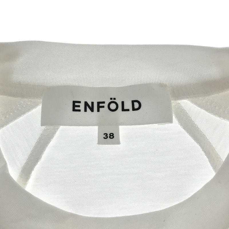 ENFOLD / エンフォルド FLOWER-SLEEVE PULLOVER Tシャツ