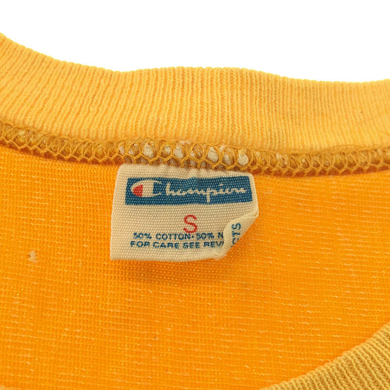 CHAMPION / チャンピオン 1970s〜 vintage バータグ エルボーパッチ 両面ナンバリング フットボールTシャツ