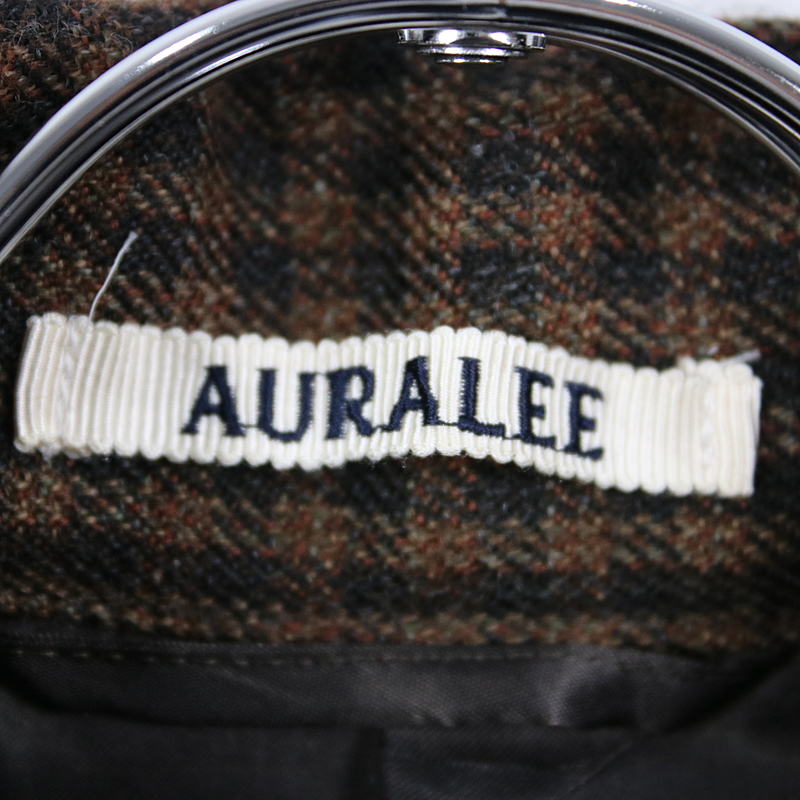 AURALEE / オーラリー DOUBLE FACE CHECK ZIP BLOUSON ダブルフェイス チェックジップブルゾン ジャケット