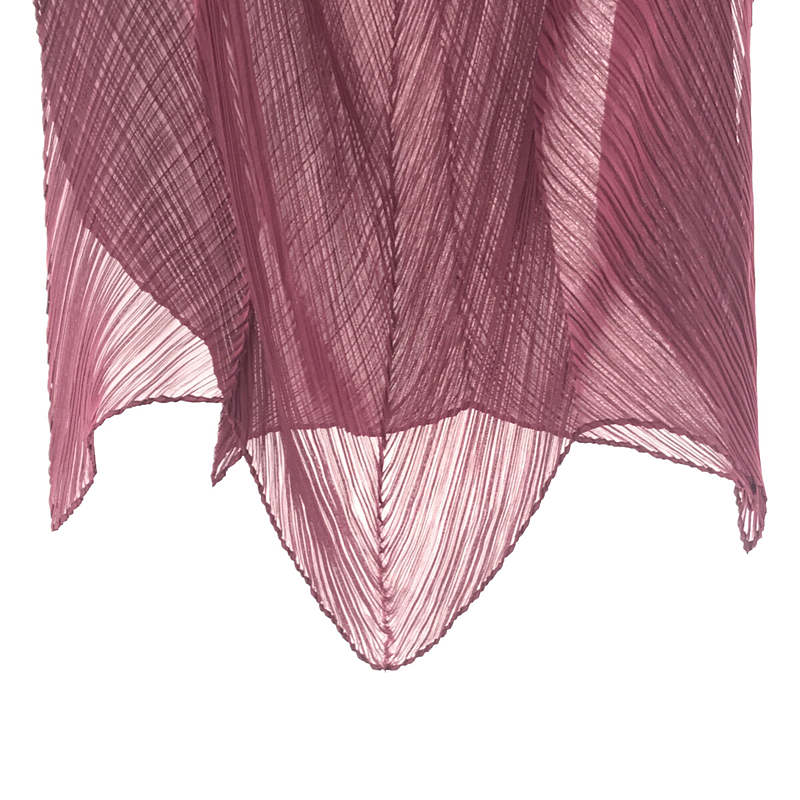 PLEATS PLEASE ISSEY MIYAKE / プリーツプリーズイッセイミヤ 変型 プリーツ ストール purple