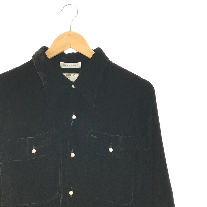 MADAME WORK SHIRT VELOUR マダムワークシャツ ベロア | ブランド古着