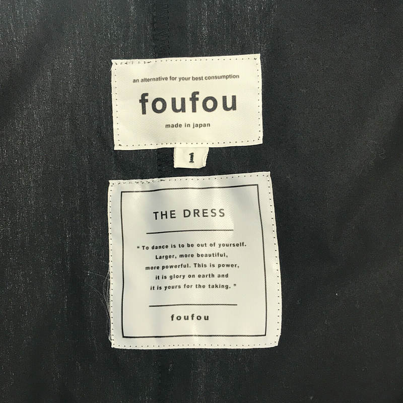 foufou / フーフー 【THE DRESS #01】rendezvous shirts one piece ランデブーシャツワンピース