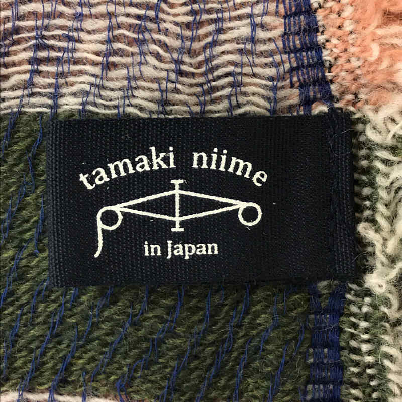 tamaki niime 玉木新雌 / タマキ ニイメ ウールコットン 大判 ストール ショール
