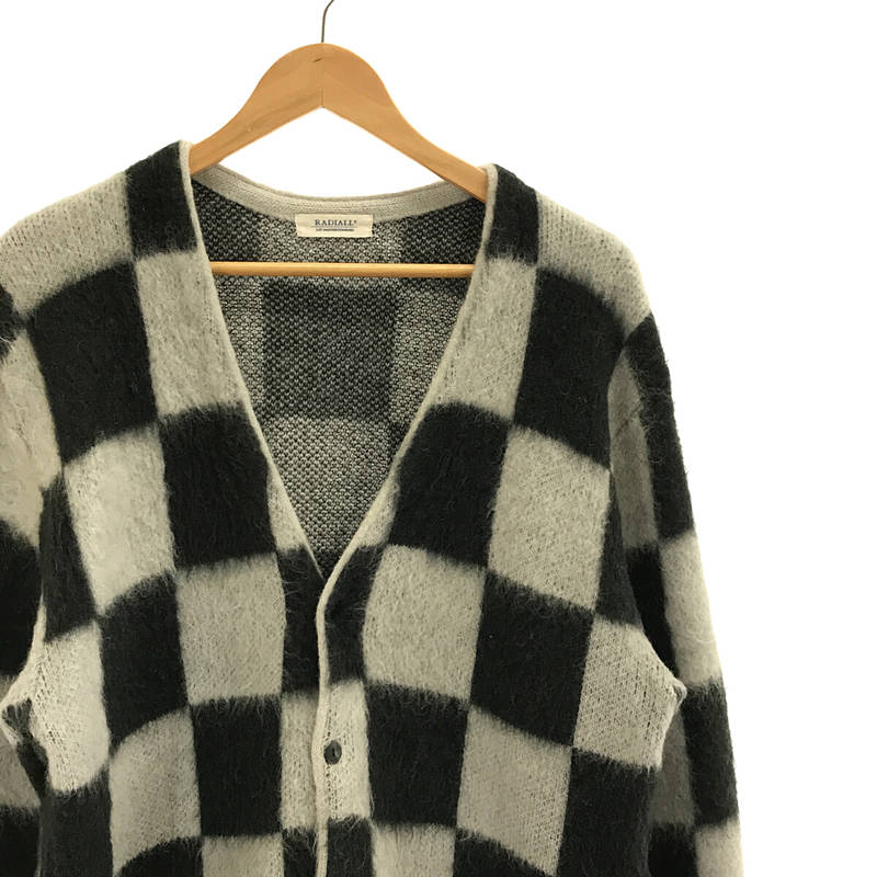 TEN SECONDS - CARDIGAN SWEATER L/S 毛足長 モヘヤ ニット カーディガン モヘアRADIALL / ラディアル