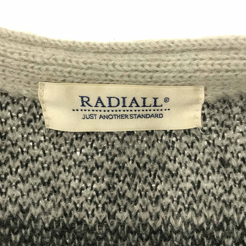 RADIALL / ラディアル TEN SECONDS - CARDIGAN SWEATER L/S 毛足長 モヘヤ ニット カーディガン モヘア