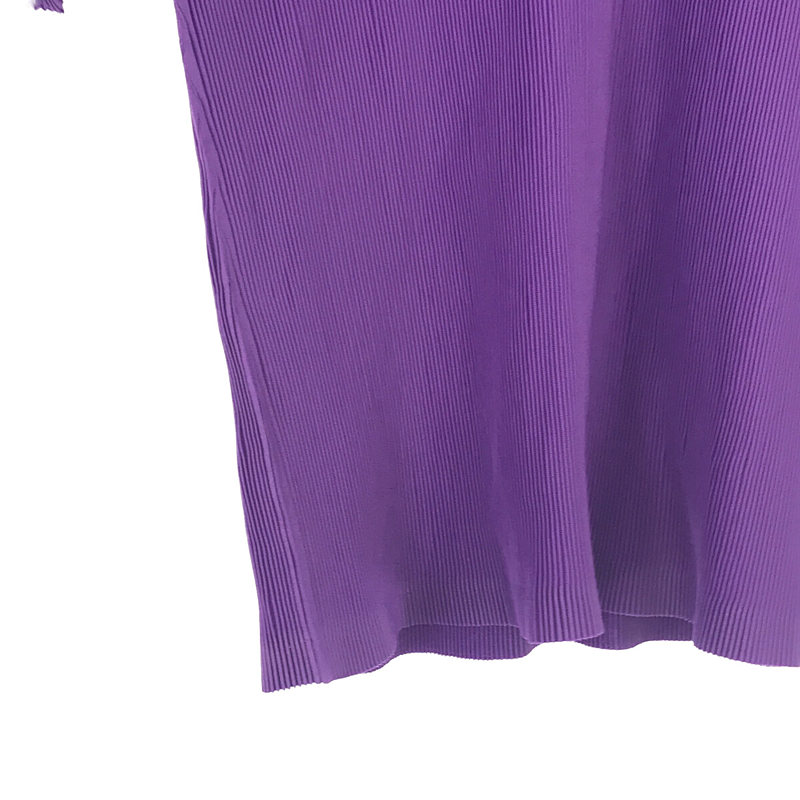 PLEATS PLEASE ISSEY MIYAKE / プリーツプリーズイッセイミヤ プリーツ ヘンリーネック ブラウス カットソー トップス purple