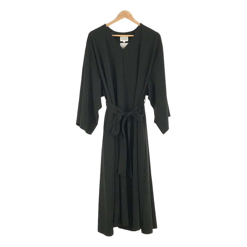 【THE DRESS #07】drape v neck dress  ドレープVネックドレス ワンピース