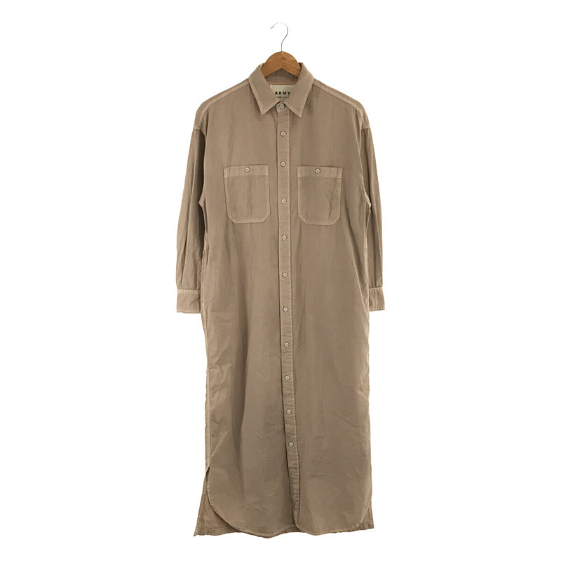 THE DIXIE LONG / ARMY シャツワンピース