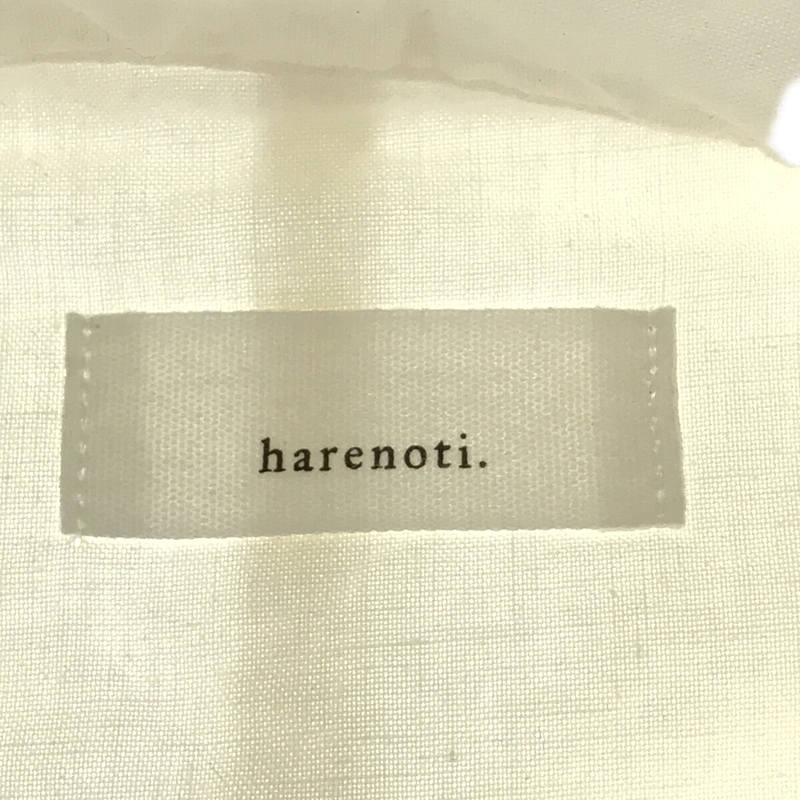 harenoti. / ハレノチ sheeting grandpa shirt シーチング グランパ シャツ