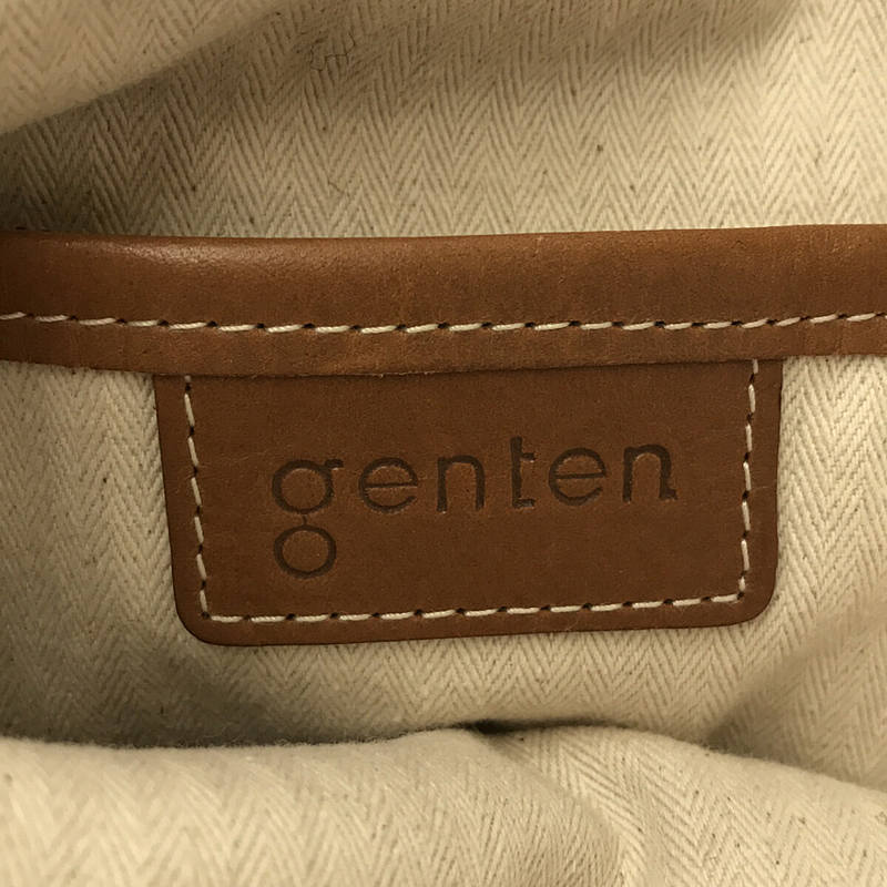 genten / ゲンテン レザーストライプ ルオーロ トートバッグ  保存袋あり