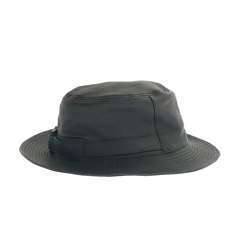 NotE / ノート LAMB SKIN Bucket hat 羊革 ラムレザー バケットハット 帽子