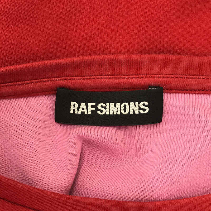 RAF SIMONS / ラフシモンズ コットン クルーネック デザイン カットソー Tシャツ