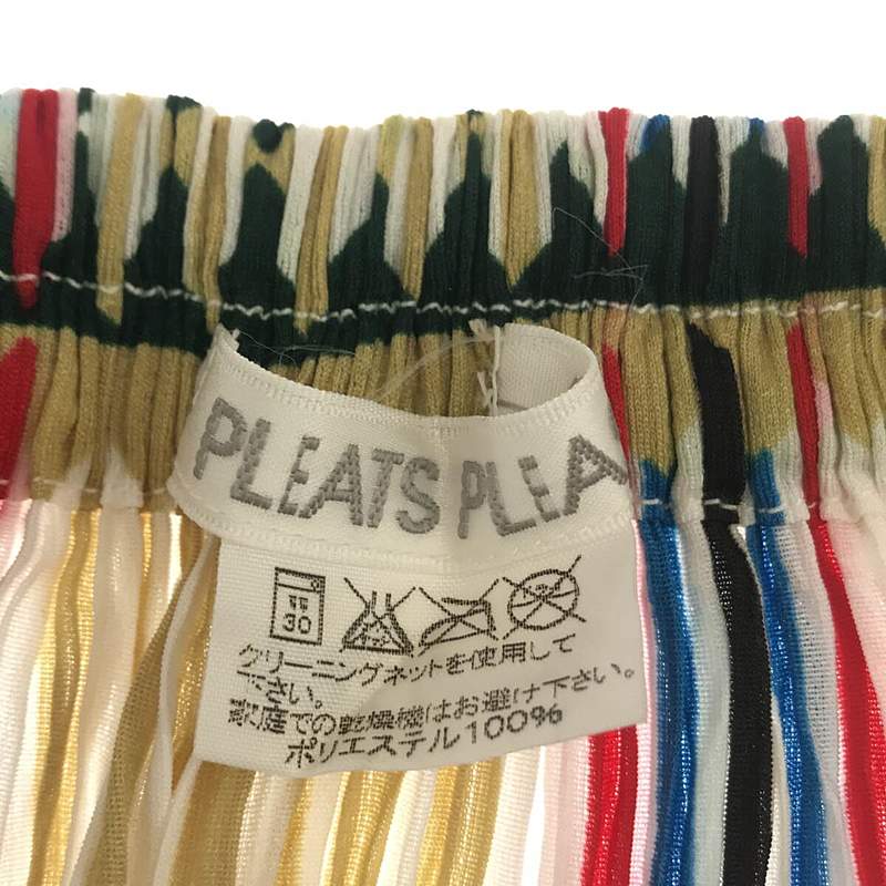 PLEATS PLEASE ISSEY MIYAKE / プリーツプリーズイッセイミヤ 総柄 プリーツ ロング スカート multi color