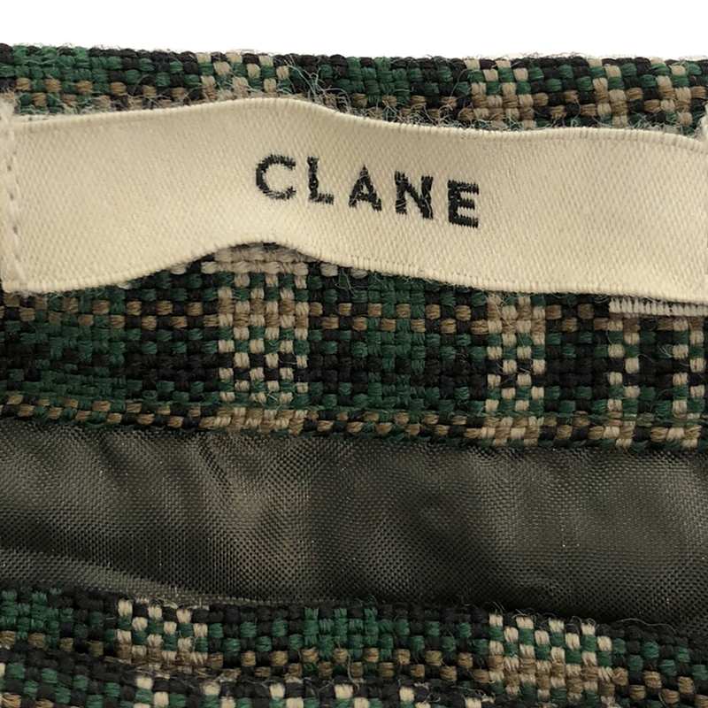 CLANE / クラネ ASYMMETRY HEM CHECK スカート