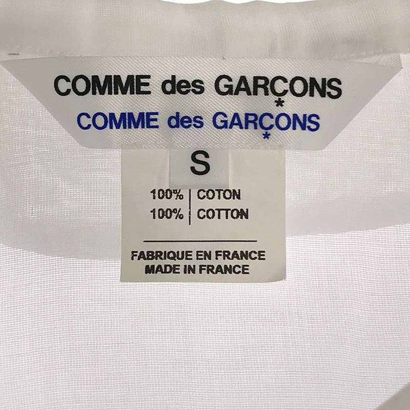 COMME des GARCONS COMME des GARCONS / コムコム コットン シアー シャツ ブラウス