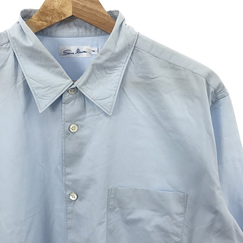 sans limite / サンリミット ブロード ボックス レギュラーカラーシャツ