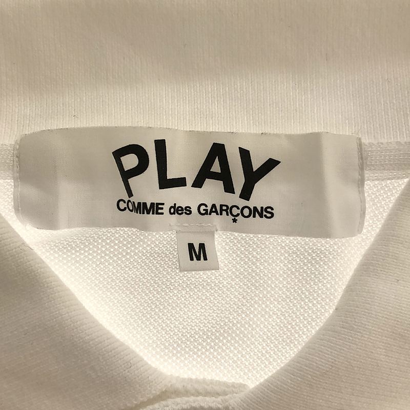 PLAY COMME des GARCONS / プレイコムデギャルソン ミニ ハートワッペン 鹿の子 ポロシャツ